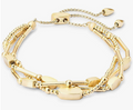 Delicate Gold Beaded Chain Bracelet